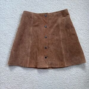 Topshop suede leather mini skirt